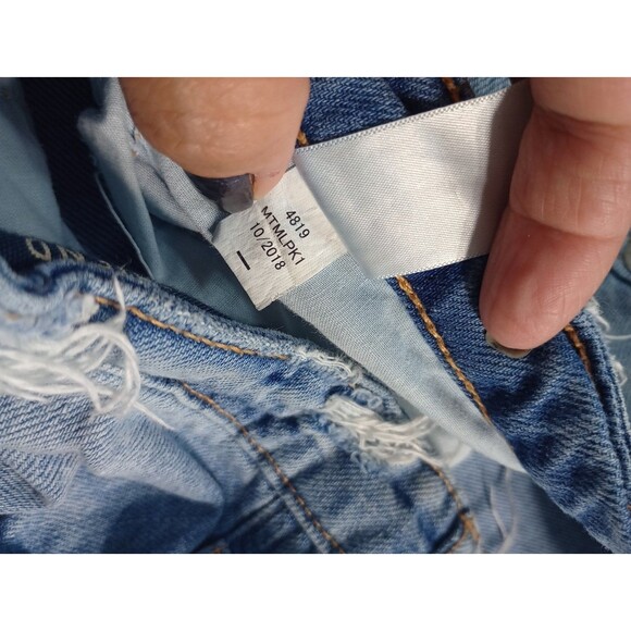 Aeropostale Boyfriend Jeans Women’s Size 10 Distressed Ripped Stone Wash Denim - Picture 11 of 15